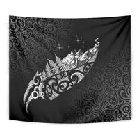 Maori Matariki Tapestry Landscape Styled Fern - Monochrome LT7 - Polynesian Pride