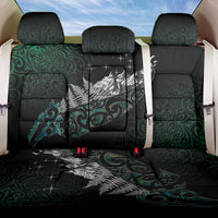 Maori Matariki Back Car Seat Cover Landscape Styled Fern - Paua Shell LT7 One Size Green - Polynesian Pride