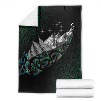 Maori Matariki Blanket Landscape Styled Fern - Paua Shell LT7 - Polynesian Pride