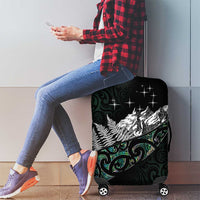 Maori Matariki Luggage Cover Landscape Styled Fern - Paua Shell LT7 - Polynesian Pride