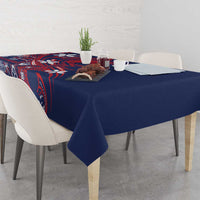 Samoa Manuia le Aso Tuto'atasi Tablecloth Siapo Mamanu Mix Tatau Marlin - Flag Color LT7 - Polynesian Pride