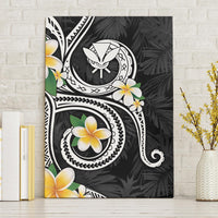 Kanaka Maoli Hawaii Plumeria Canvas Wall Art Dancing Tentacles Black Style LT7 Without Frame Black - Polynesian Pride