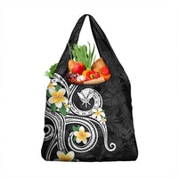 Kanaka Maoli Hawaii Plumeria Grocery Bag Dancing Tentacles Black Style LT7 1-pack One Size Black - Polynesian Pride