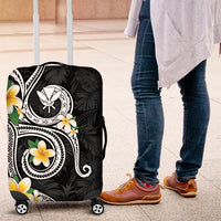 Kanaka Maoli Hawaii Plumeria Luggage Cover Dancing Tentacles Black Style LT7 Black - Polynesian Pride