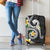 Kanaka Maoli Hawaii Plumeria Luggage Cover Dancing Tentacles Black Style