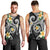 Kanaka Maoli Hawaii Plumeria Men Tank Top Dancing Tentacles Black Style