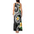 Kanaka Maoli Hawaii Plumeria Tank Maxi Dress Dancing Tentacles Black Style