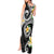 Kanaka Maoli Hawaii Plumeria Tank Maxi Dress Dancing Tentacles Black Style