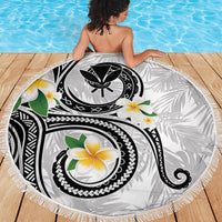 Kanaka Maoli Hawaii Plumeria Beach Blanket Dancing Tentacles White Style LT7 - Polynesian Pride