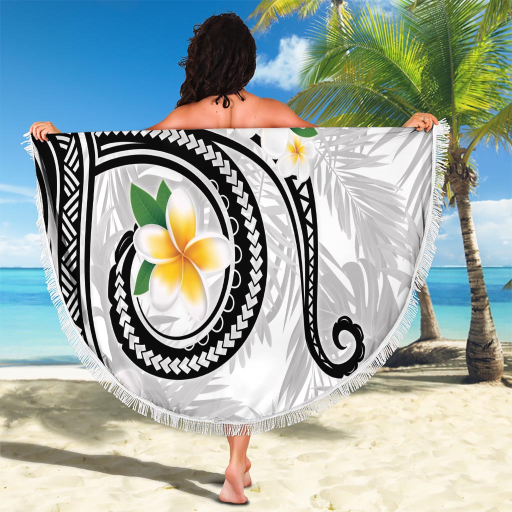 Kanaka Maoli Hawaii Plumeria Beach Blanket Dancing Tentacles White Style LT7 - Polynesian Pride