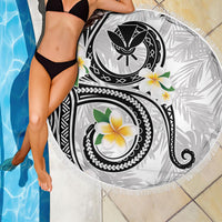 Kanaka Maoli Hawaii Plumeria Beach Blanket Dancing Tentacles White Style LT7 - Polynesian Pride