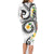 Kanaka Maoli Hawaii Plumeria Family Matching Long Sleeve Bodycon Dress and Hawaiian Shirt Dancing Tentacles White Style