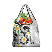 Kanaka Maoli Hawaii Plumeria Grocery Bag Dancing Tentacles White Style LT7 1-pack One Size White - Polynesian Pride