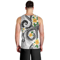 Kanaka Maoli Hawaii Plumeria Men Tank Top Dancing Tentacles White Style LT7 - Polynesian Pride