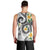 Kanaka Maoli Hawaii Plumeria Men Tank Top Dancing Tentacles White Style