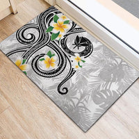 Kanaka Maoli Hawaii Plumeria Rubber Doormat Dancing Tentacles White Style LT7 - Polynesian Pride