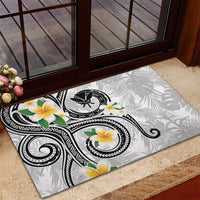 Kanaka Maoli Hawaii Plumeria Rubber Doormat Dancing Tentacles White Style LT7 - Polynesian Pride