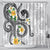 Kanaka Maoli Hawaii Plumeria Shower Curtain Dancing Tentacles White Style