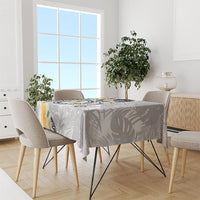 Kanaka Maoli Hawaii Plumeria Tablecloth Dancing Tentacles White Style LT7 - Polynesian Pride