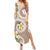 Kanaka Maoli Hawaii Plumeria Family Matching Summer Maxi Dress and Hawaiian Shirt Dancing Tentacles Beige Style