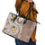 Kanaka Maoli Hawaii Plumeria Leather Tote Bag Dancing Tentacles Beige Style LT7