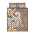 Kanaka Maoli Hawaii Plumeria Quilt Bed Set Dancing Tentacles Beige Style LT7