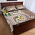 Kanaka Maoli Hawaii Plumeria Quilt Bed Set Dancing Tentacles Beige Style LT7