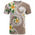 Kanaka Maoli Hawaii Plumeria T Shirt Dancing Tentacles Beige Style