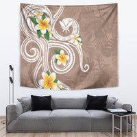 Kanaka Maoli Hawaii Plumeria Tapestry Dancing Tentacles Beige Style LT7 Beige - Polynesian Pride