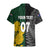 Personalised New Zealand Mix South Africa Rugby Hawaiian Shirt Protea Vs. Silver Ferns LT7 - Polynesian Pride