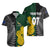 Personalised New Zealand Mix South Africa Rugby Hawaiian Shirt Protea Vs. Silver Ferns LT7 - Polynesian Pride