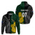 Custom New Zealand Mix South Africa Rugby Hoodie Protea Vs. Silver Ferns LT7 - Polynesian Pride