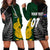 Personalised New Zealand Mix South Africa Rugby Hoodie Dress Protea Vs. Silver Ferns LT7 - Polynesian Pride