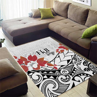 Bula Fiji Day Area Rug Tagimaucia on Masi Pattern LT7 - Polynesian Pride