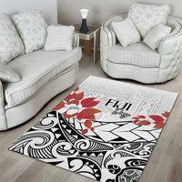 Bula Fiji Day Area Rug Tagimaucia on Masi Pattern LT7 - Polynesian Pride
