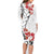 Bula Fiji Day Family Matching Long Sleeve Bodycon Dress and Hawaiian Shirt Tagimaucia on Masi Pattern