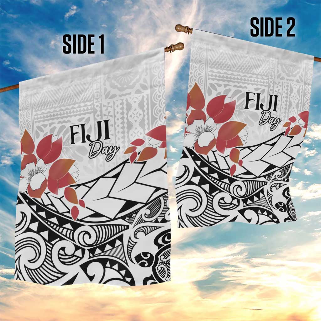 Bula Fiji Day Garden Flag Tagimaucia on Masi Pattern LT7 - Polynesian Pride