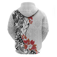 Bula Fiji Day Hoodie Tagimaucia on Masi Pattern LT7 - Polynesian Pride