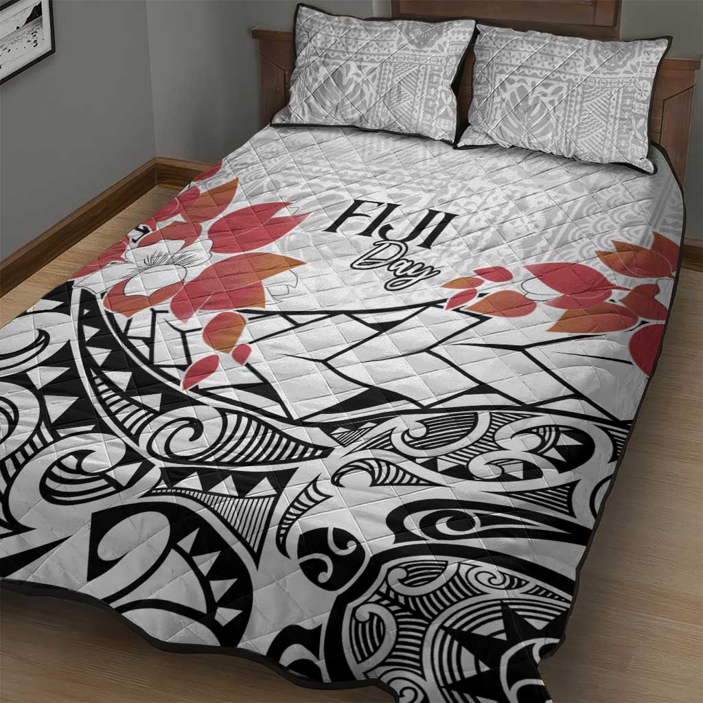 Bula Fiji Day Quilt Bed Set Tagimaucia on Masi Pattern LT7 - Polynesian Pride