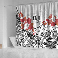 Bula Fiji Day Shower Curtain Tagimaucia on Masi Pattern LT7 - Polynesian Pride