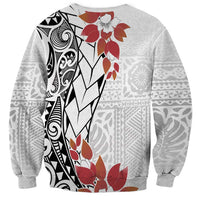 Bula Fiji Day Sweatshirt Tagimaucia on Masi Pattern LT7 - Polynesian Pride