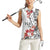 Bula Fiji Day Women Sleeveless Polo Shirt Tagimaucia on Masi Pattern