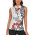 Bula Fiji Day Women Sleeveless Polo Shirt Tagimaucia on Masi Pattern