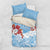 Bula Fiji Day Bedding Set Tagimaucia on Masi Pattern - Turquoise