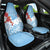 Bula Fiji Day Car Seat Cover Tagimaucia on Masi Pattern - Turquoise