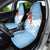 Bula Fiji Day Car Seat Cover Tagimaucia on Masi Pattern - Turquoise