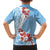 Bula Fiji Day Family Matching Puletasi and Hawaiian Shirt Tagimaucia on Masi Pattern - Turquoise