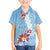 Bula Fiji Day Kid Hawaiian Shirt Tagimaucia on Masi Pattern - Turquoise