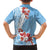 Bula Fiji Day Kid Hawaiian Shirt Tagimaucia on Masi Pattern - Turquoise