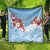 Bula Fiji Day Quilt Tagimaucia on Masi Pattern - Turquoise